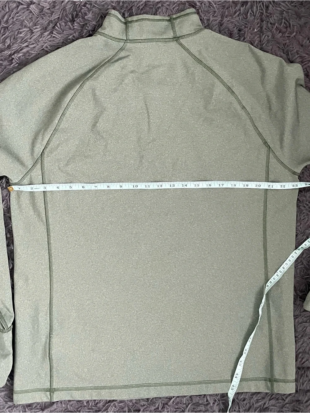 Men Size XL The North Face Long Sleeve 1/4 Zip Fleece Green